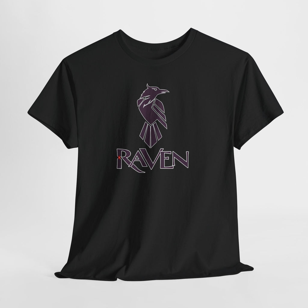 Teen Titans Raven Graphic Tee — Purple Geometric Raven Shirt
