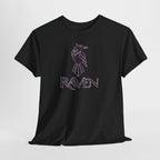 Teen Titans Raven Graphic Tee — Purple Geometric Raven Shirt
