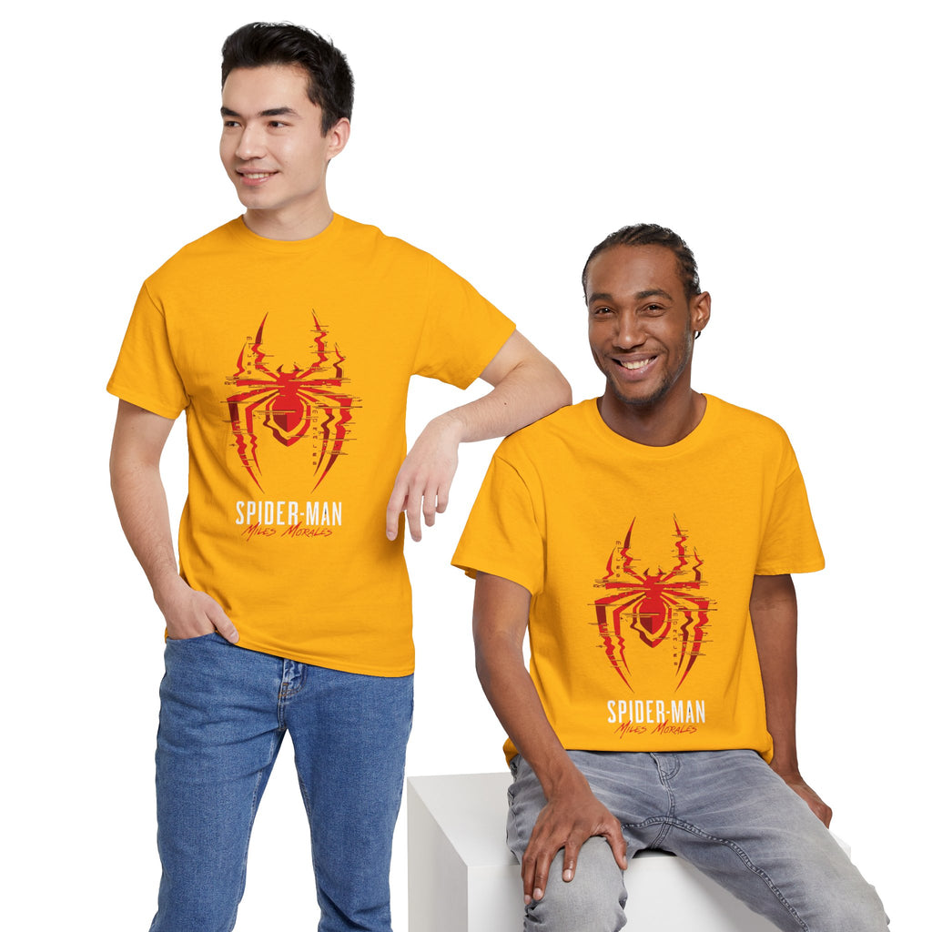 Marvel Spider-Man Miles Morales Glitch T-Shirt – Gamer Style Streetwear Tee