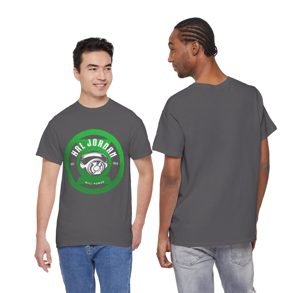 Green Lantern Hal Jordan Retro Logo Basketball T-Shirt