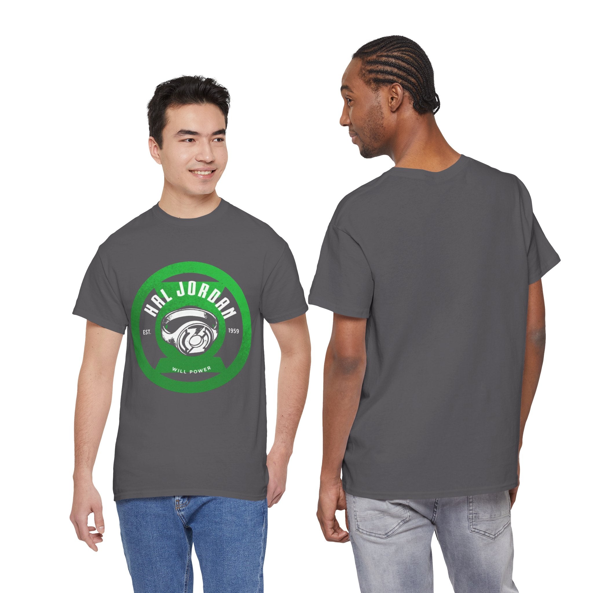 Green Lantern Hal Jordan Retro Logo Basketball T-Shirt