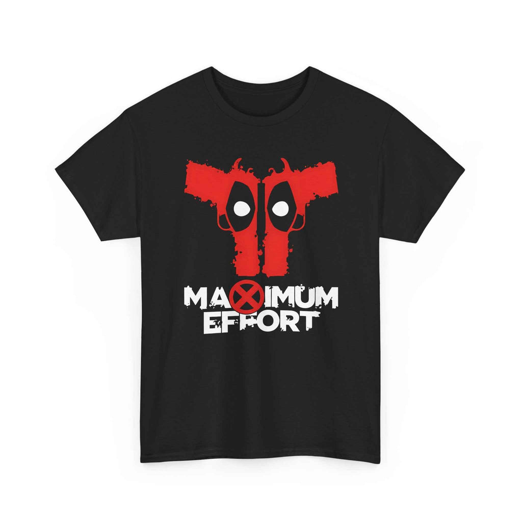 Deadpool "Maximum Effort" Gun Eyes Unisex Graphic Tee