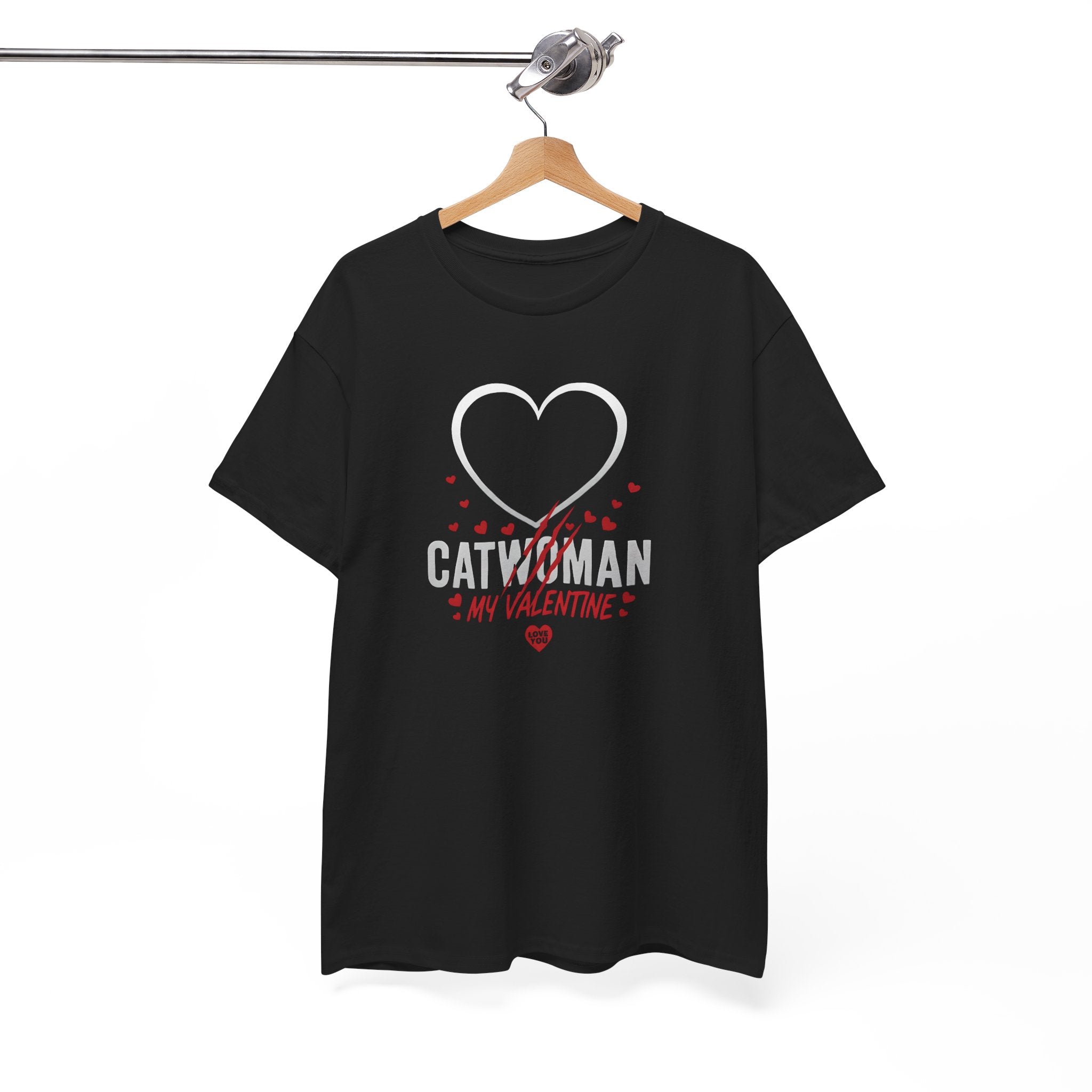 Catwoman My Valentine T-Shirt – Heart & Paw Romantic Valentine's Tee