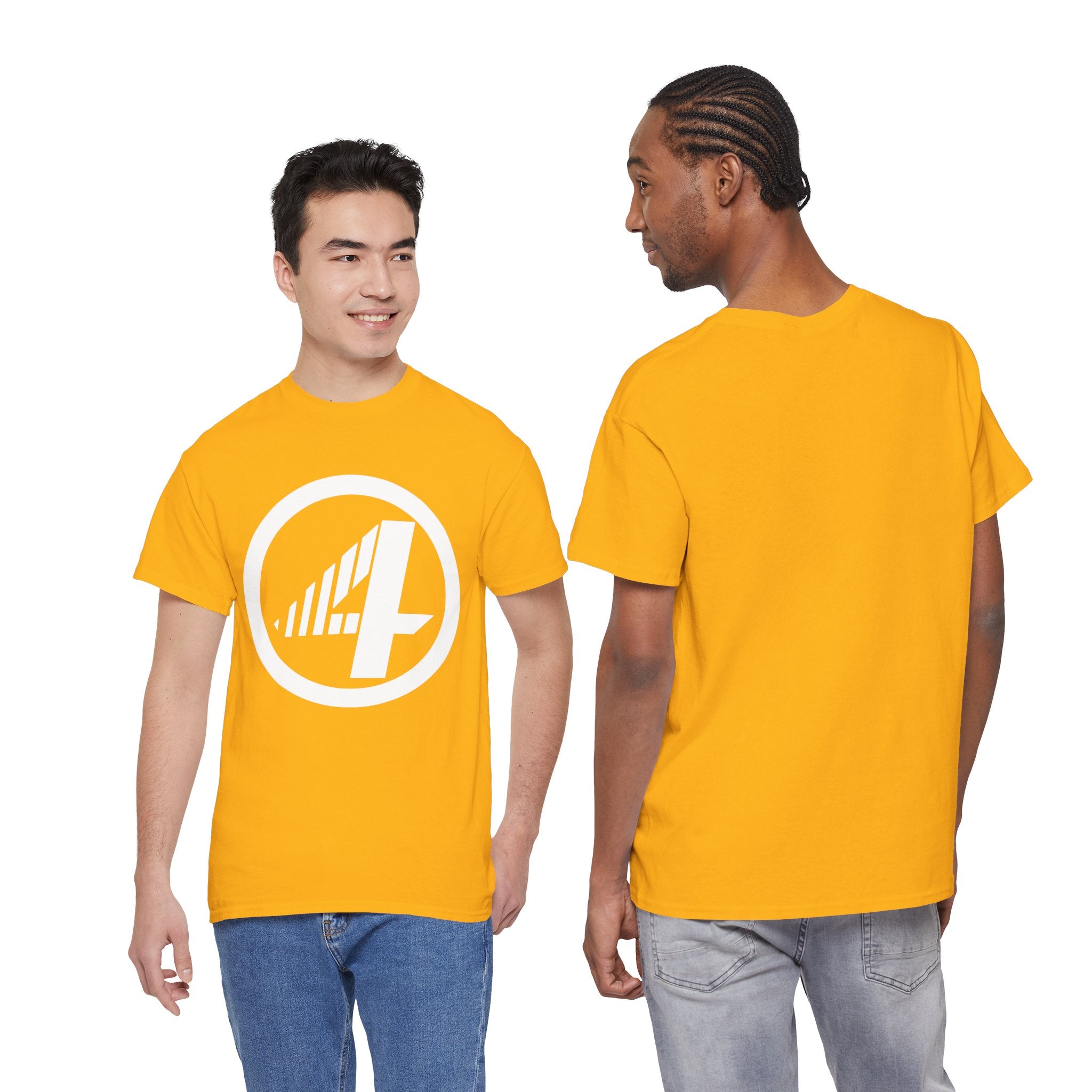 Fantastic Four Retro Logo T-Shirt — Minimalist Vintage Superhero Tee