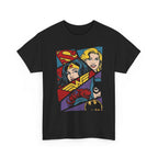DC Girls Superhero Collage T‑Shirt — Wonder Woman, Supergirl & Batgirl Comic Tee