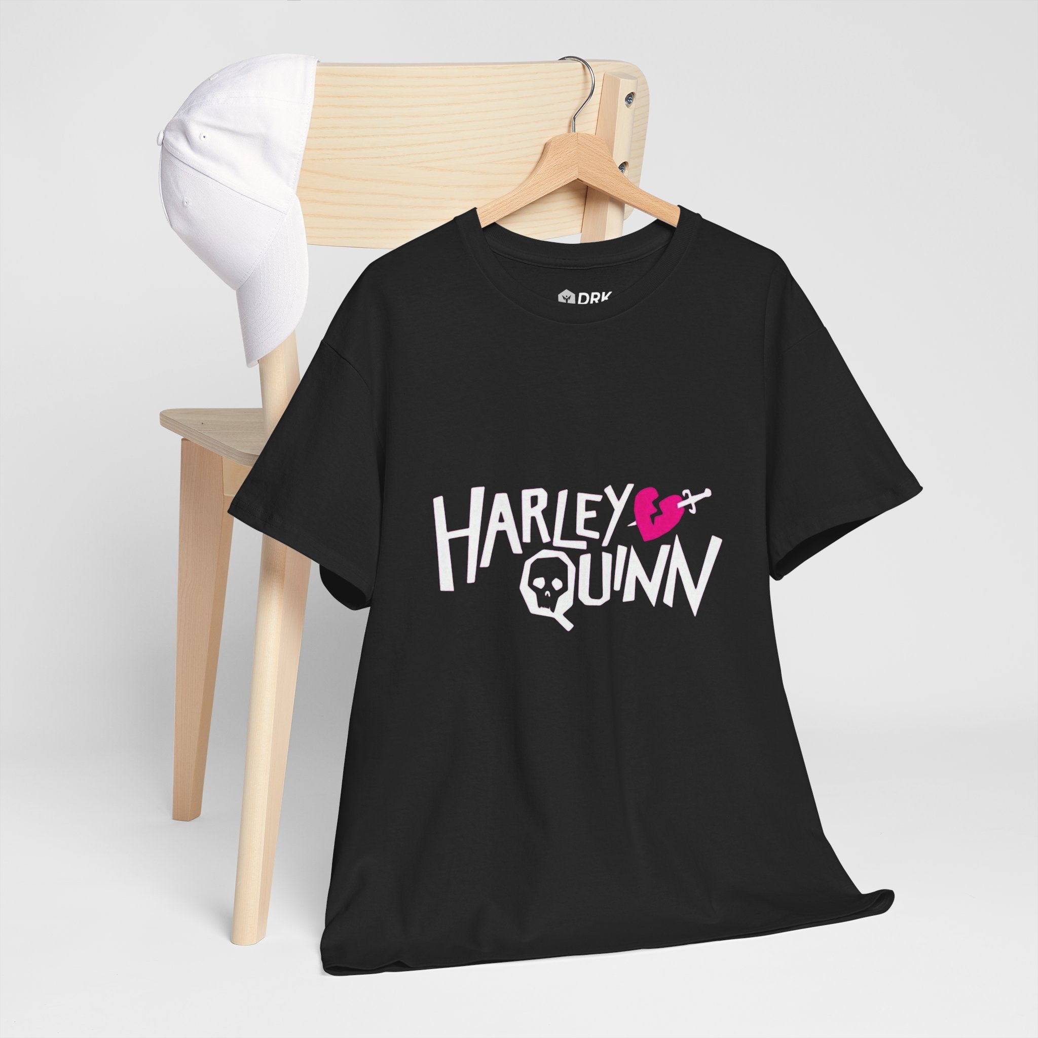 Harley Quinn Skull Heart Shirt – DC Comics Villain Graphic Tee