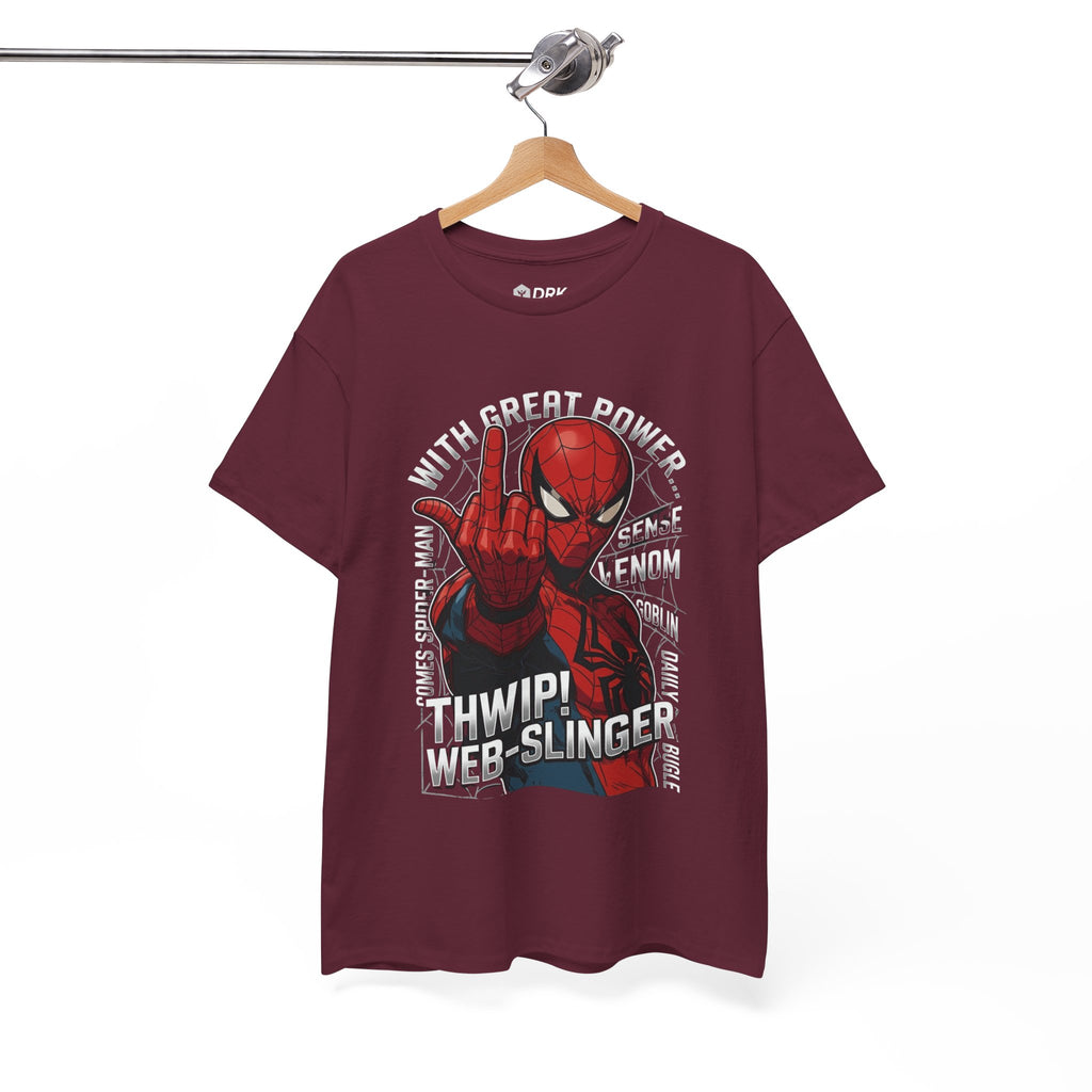 Marvel Spider-Man 'Gives the Finger' Comic Tee — Web-Slinger Graphic T-Shirt