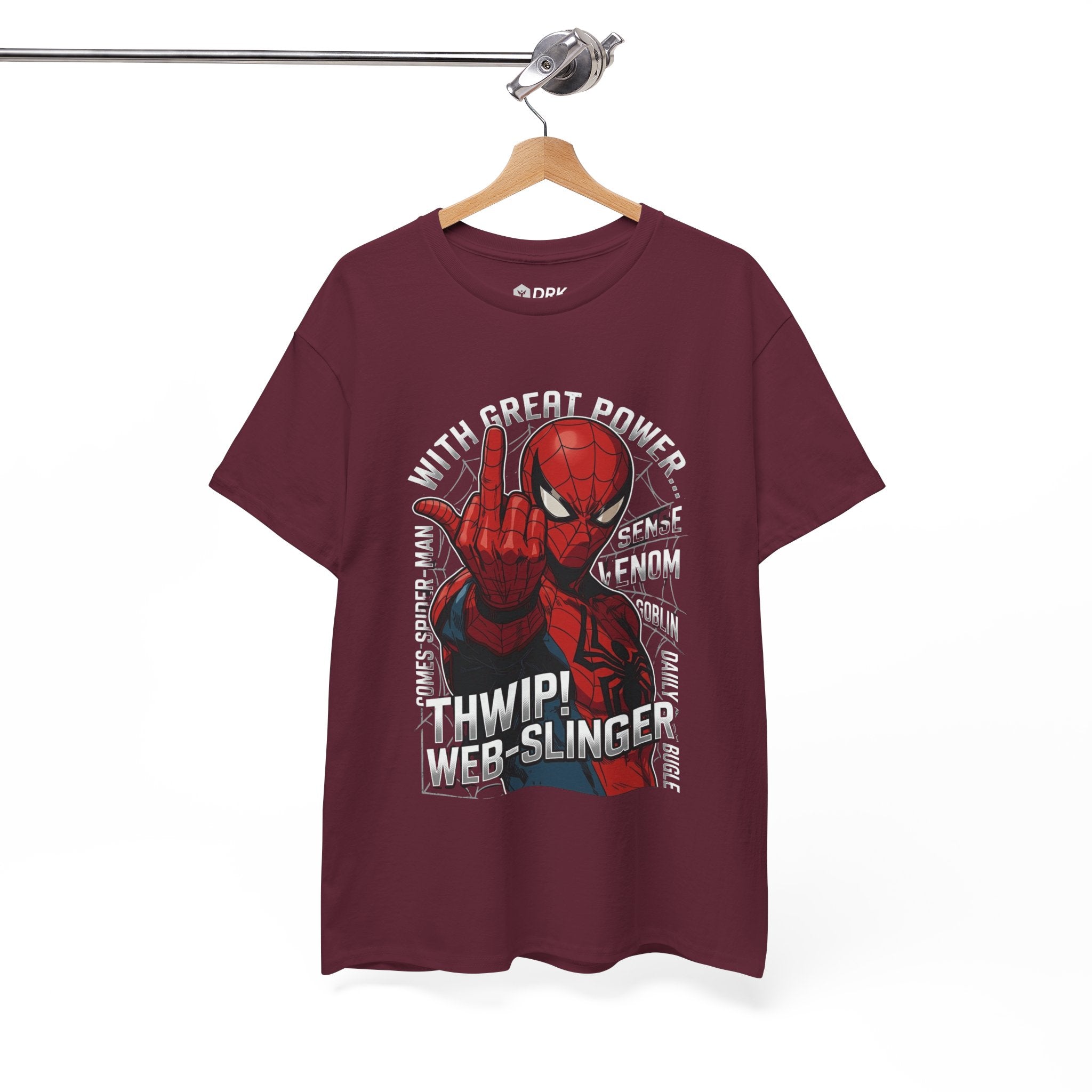 Marvel Spider-Man 'Gives the Finger' Comic Tee — Web-Slinger Graphic T-Shirt