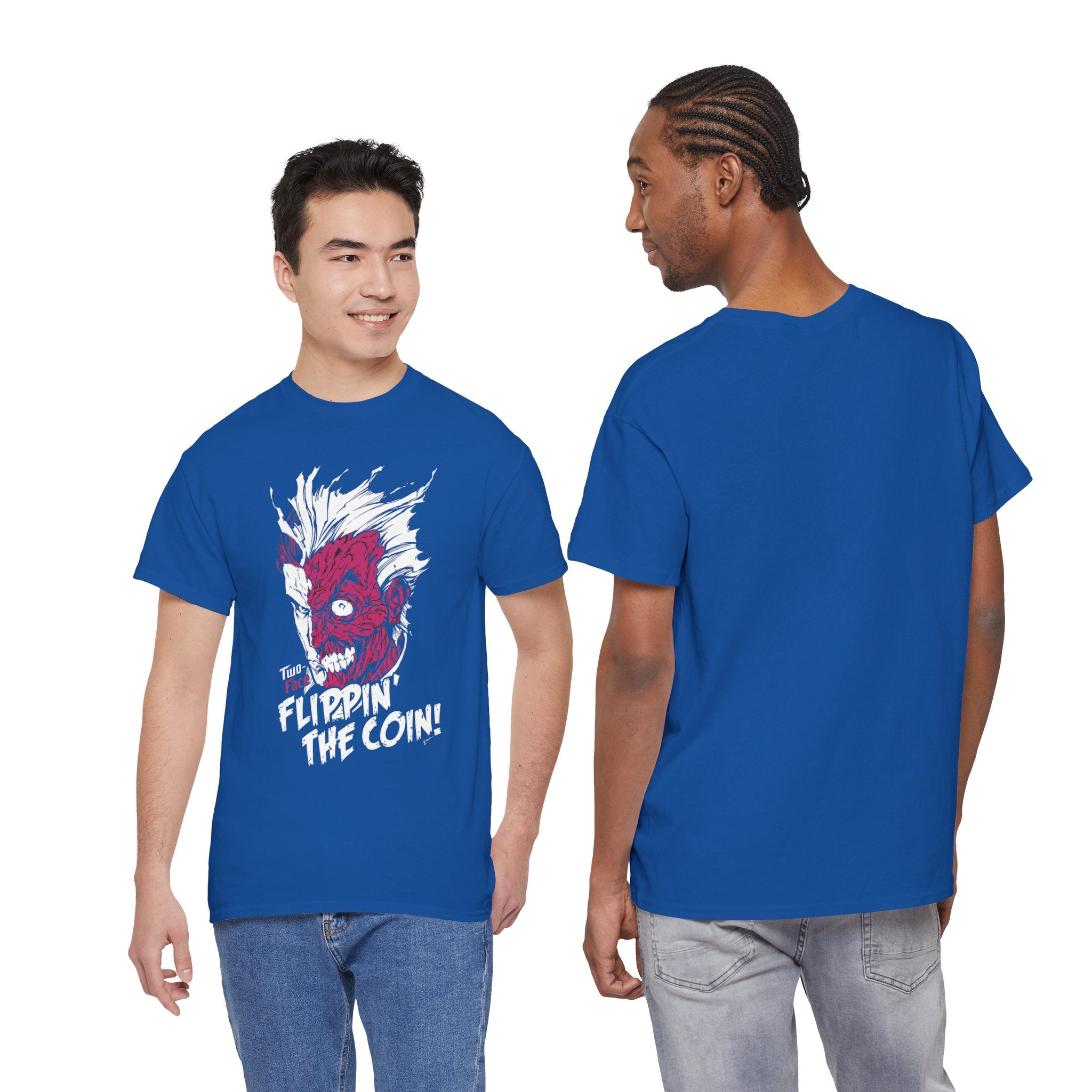 DC Comics Two-Face (Harvey Dent) “Flippin’ The Coin” Tee – Dark Gotham Villain T-Shirt