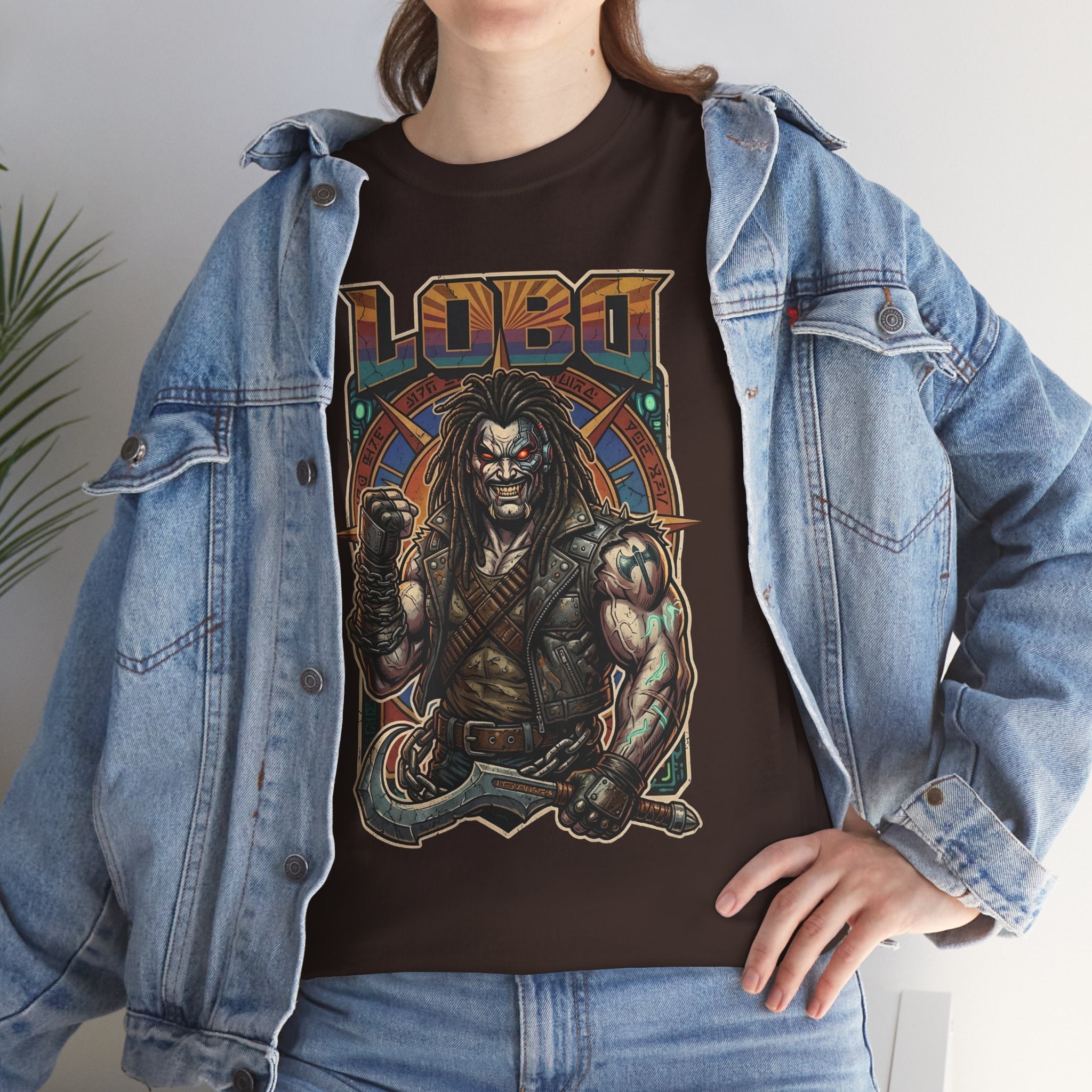 Lobo Warrior Graphic Tee – Jason Momoa’s DCU Czarnian Bounty Hunter T‑Shirt