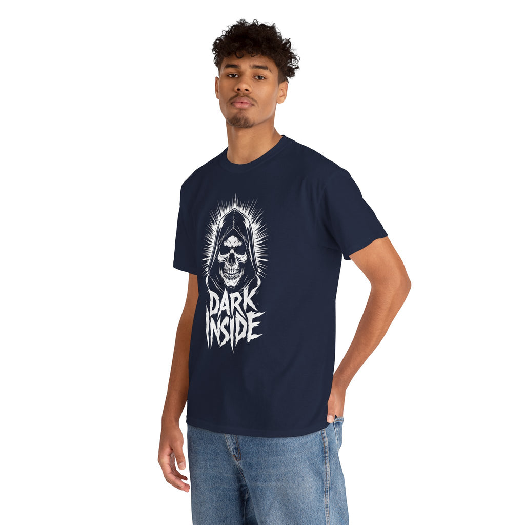 Dark Inside Skull Graphic T-Shirt — Gothic Halloween Alternative Tee