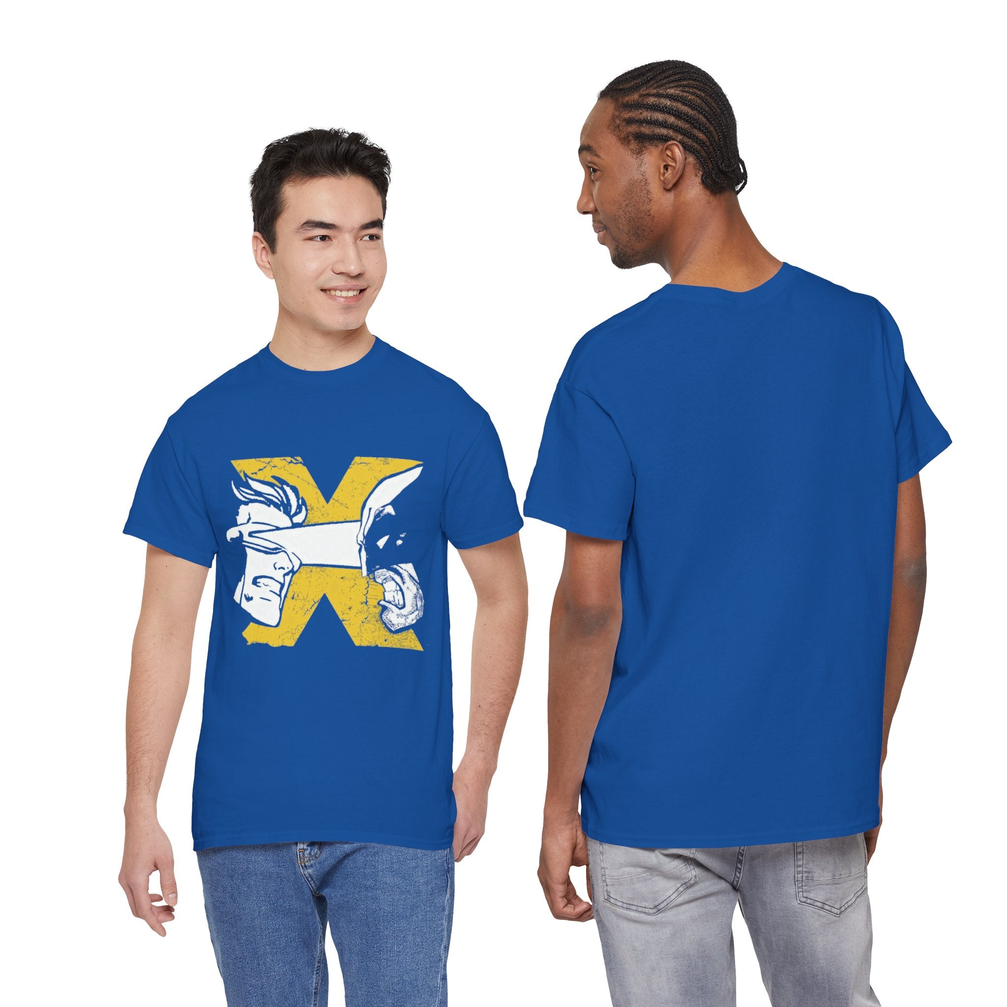 Wolverine vs Cyclops Vintage Graphic Tee — X‑Men Fan Shirt