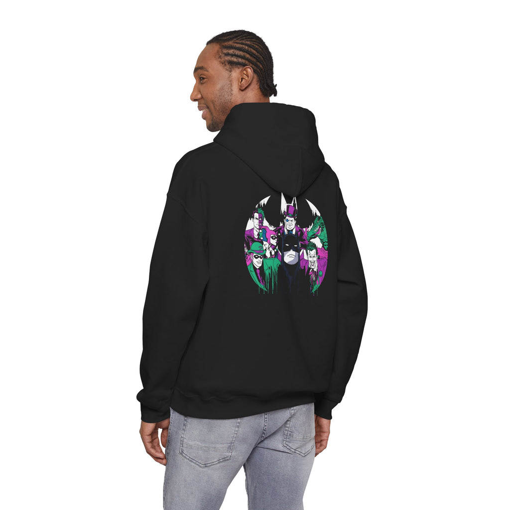 Batman Villains Emblem Hoodie — Gotham Darkness Vs Batman Sweatshirt
