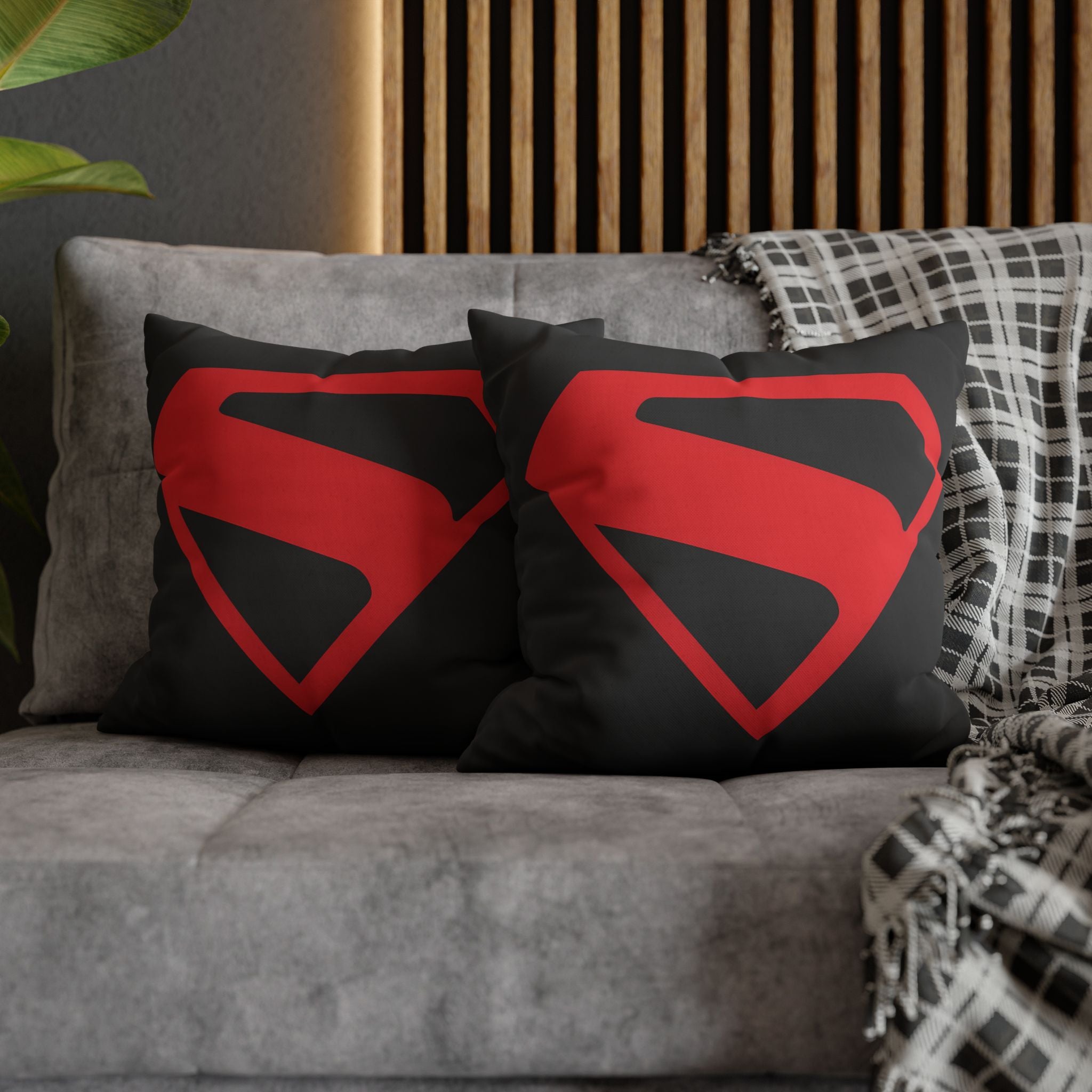 Superman 2025 Square Throw Pillowcase — Superhero Home Decor