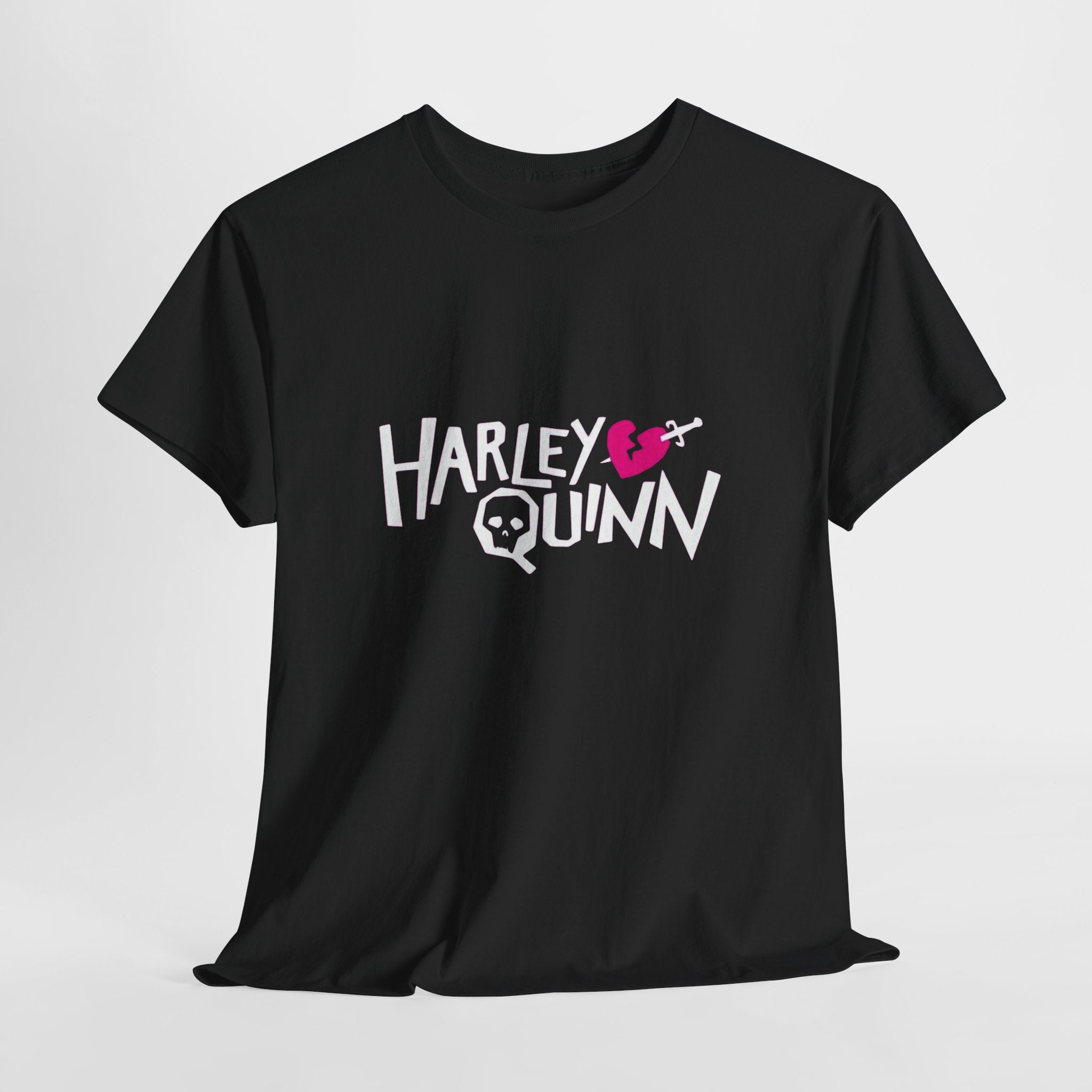 Harley Quinn Skull Heart Shirt – DC Comics Villain Graphic Tee