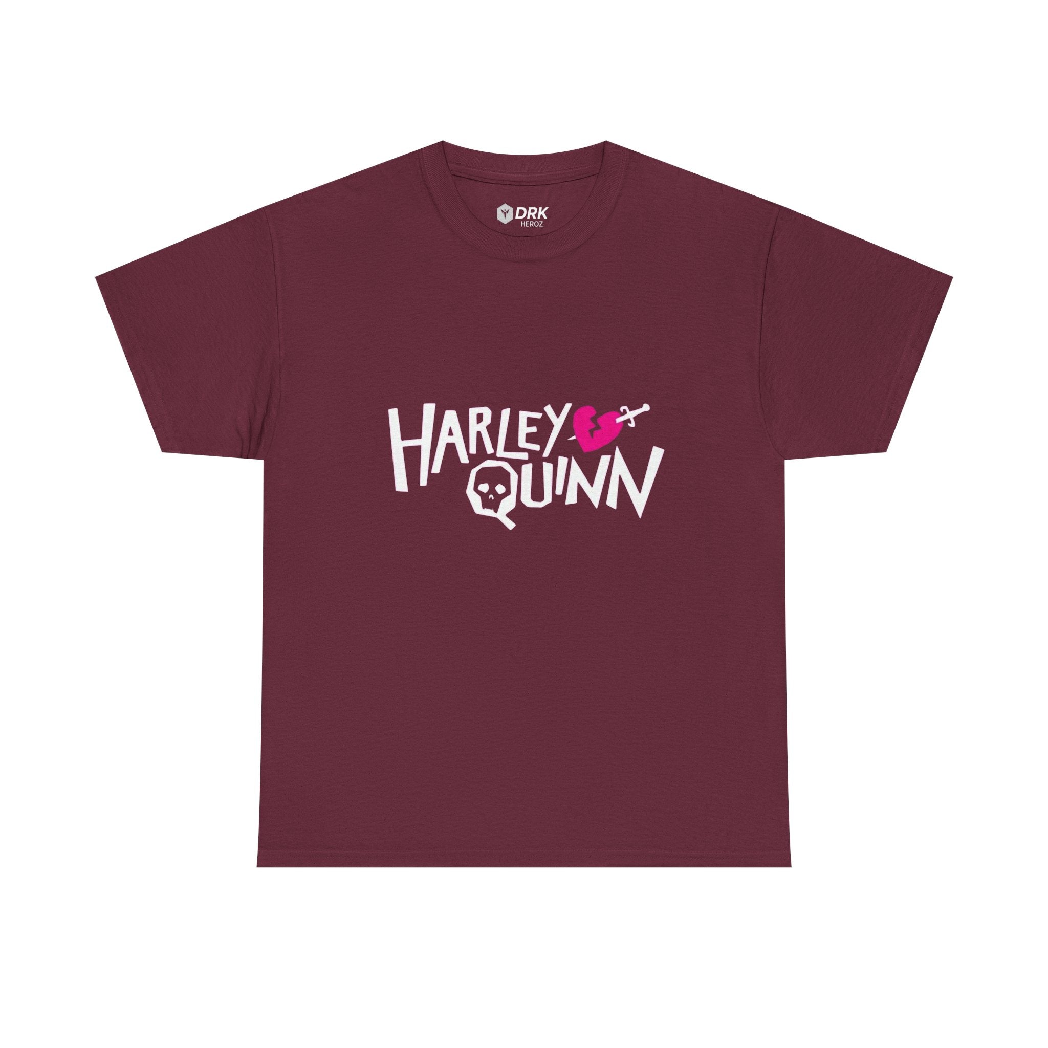 Harley Quinn Skull Heart Shirt – DC Comics Villain Graphic Tee