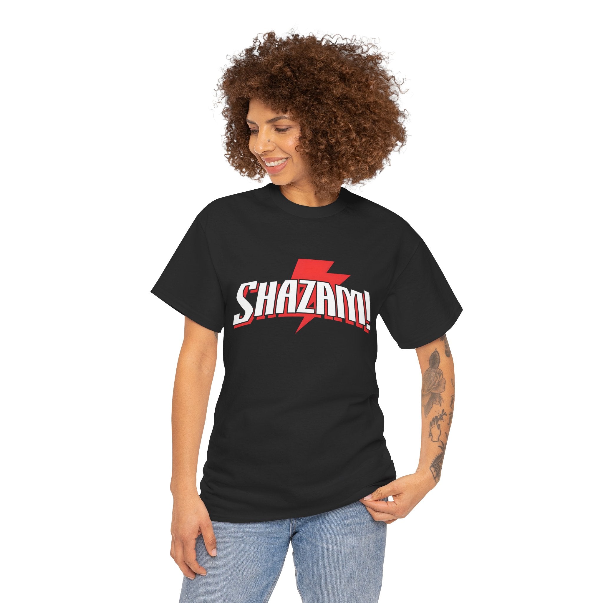 Shazam! Lightning Logo T-Shirt — Retro Comic Superhero Tee