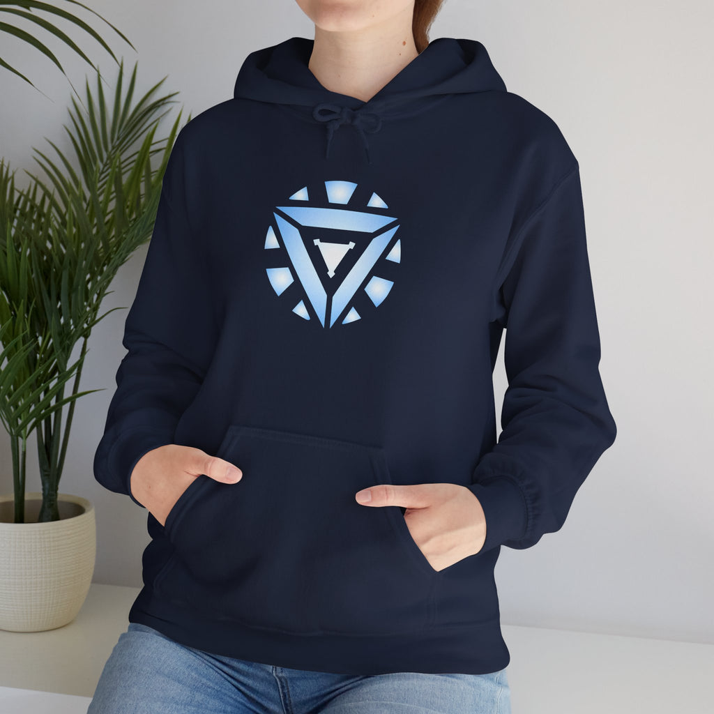 Iron Man Arc Reactor Hoodie — Glowing Iron Man Chest Emblem