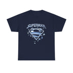 Man of Steel Metallic Logo T-Shirt — Shattered Chrome Superman Unisex Tee