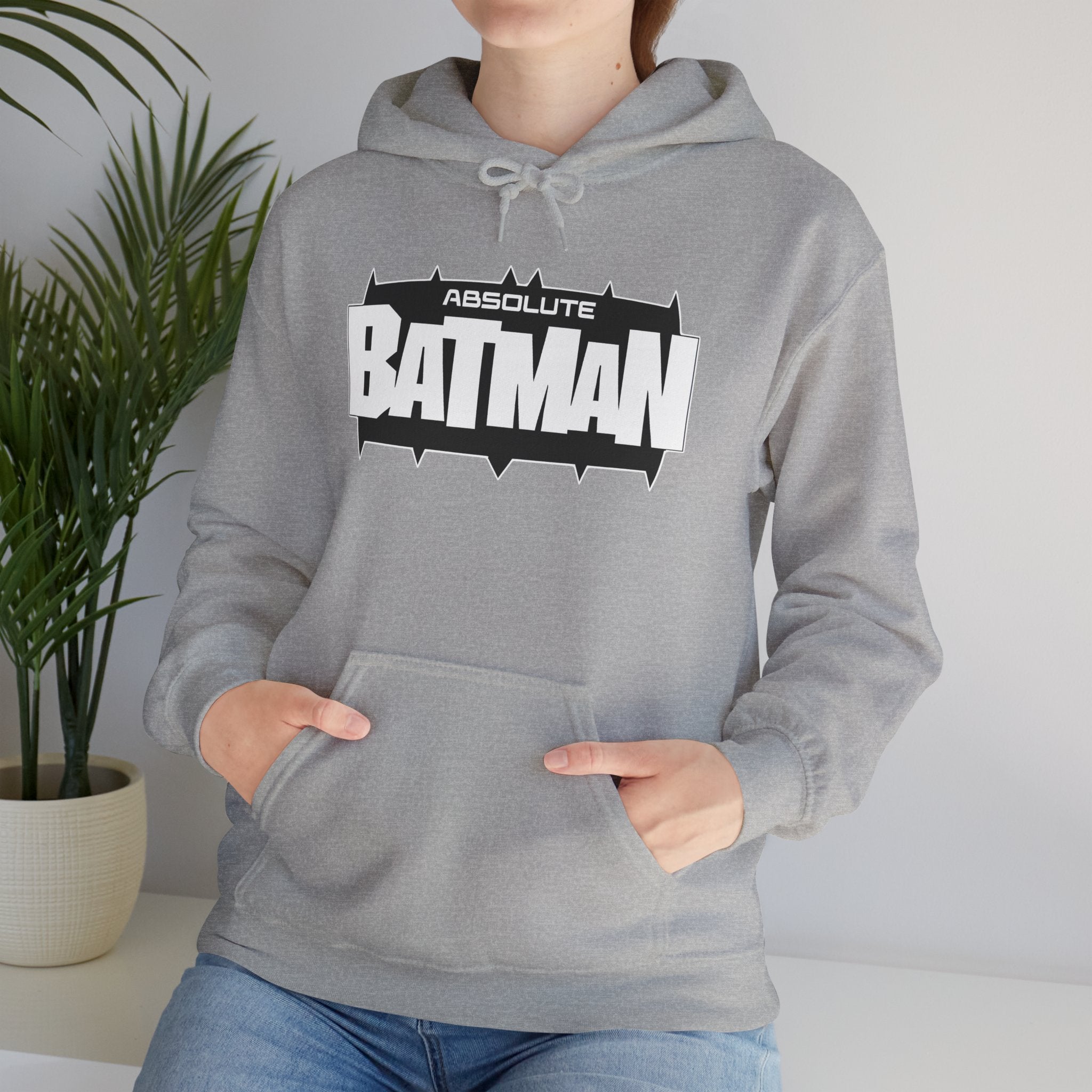 Absolute Batman Logo Unisex Hoodie – Gotham Knight Heavy Bat Graphic Hoodie