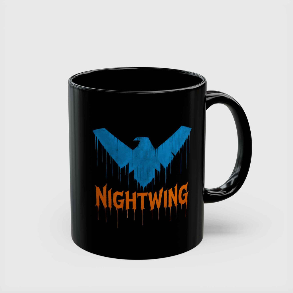 Dick Grayson Nightwing Dripping Grunge Coffee Mug