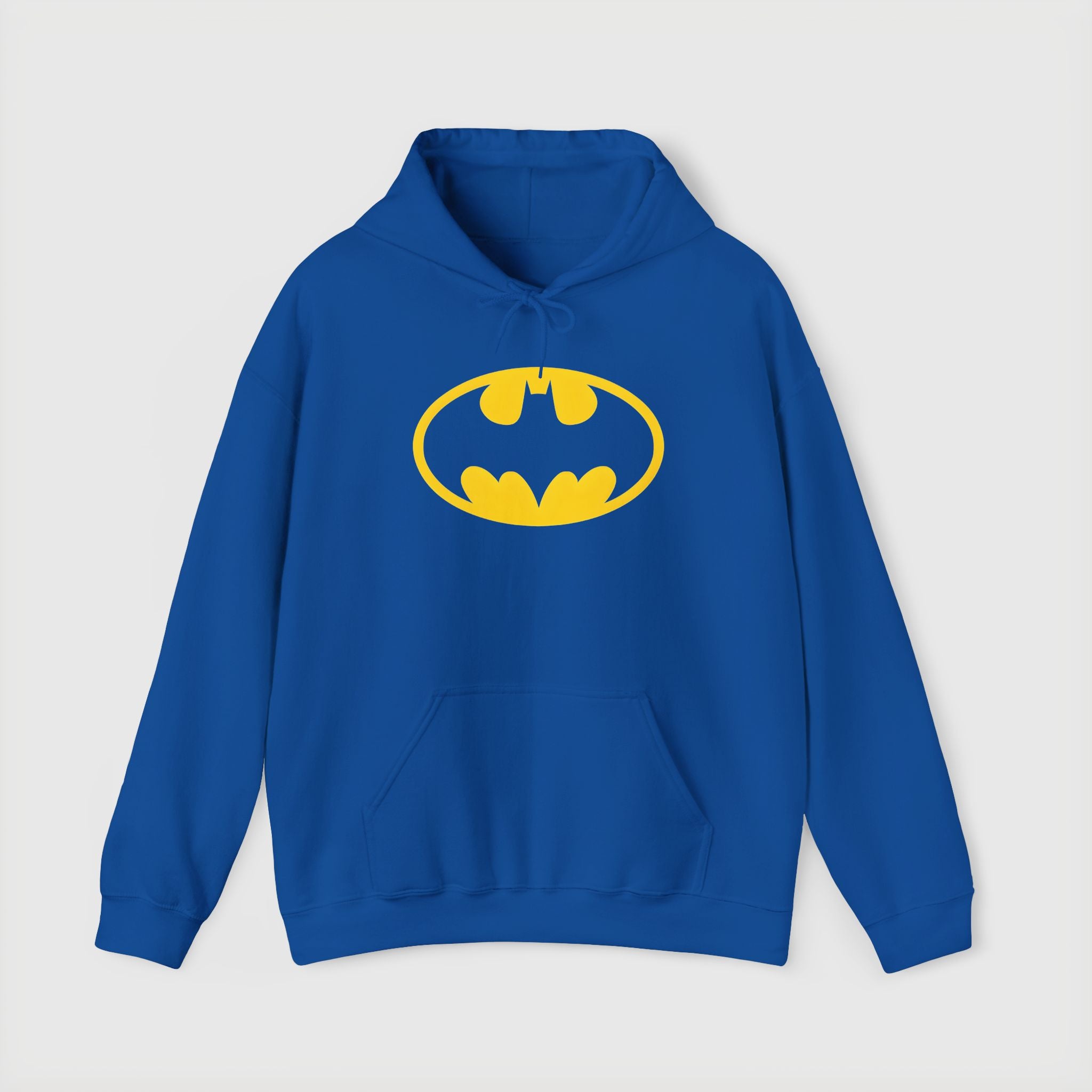 Batman Classic Logo Hoodie – Classic Yellow Bat Emblem Sweatshirt