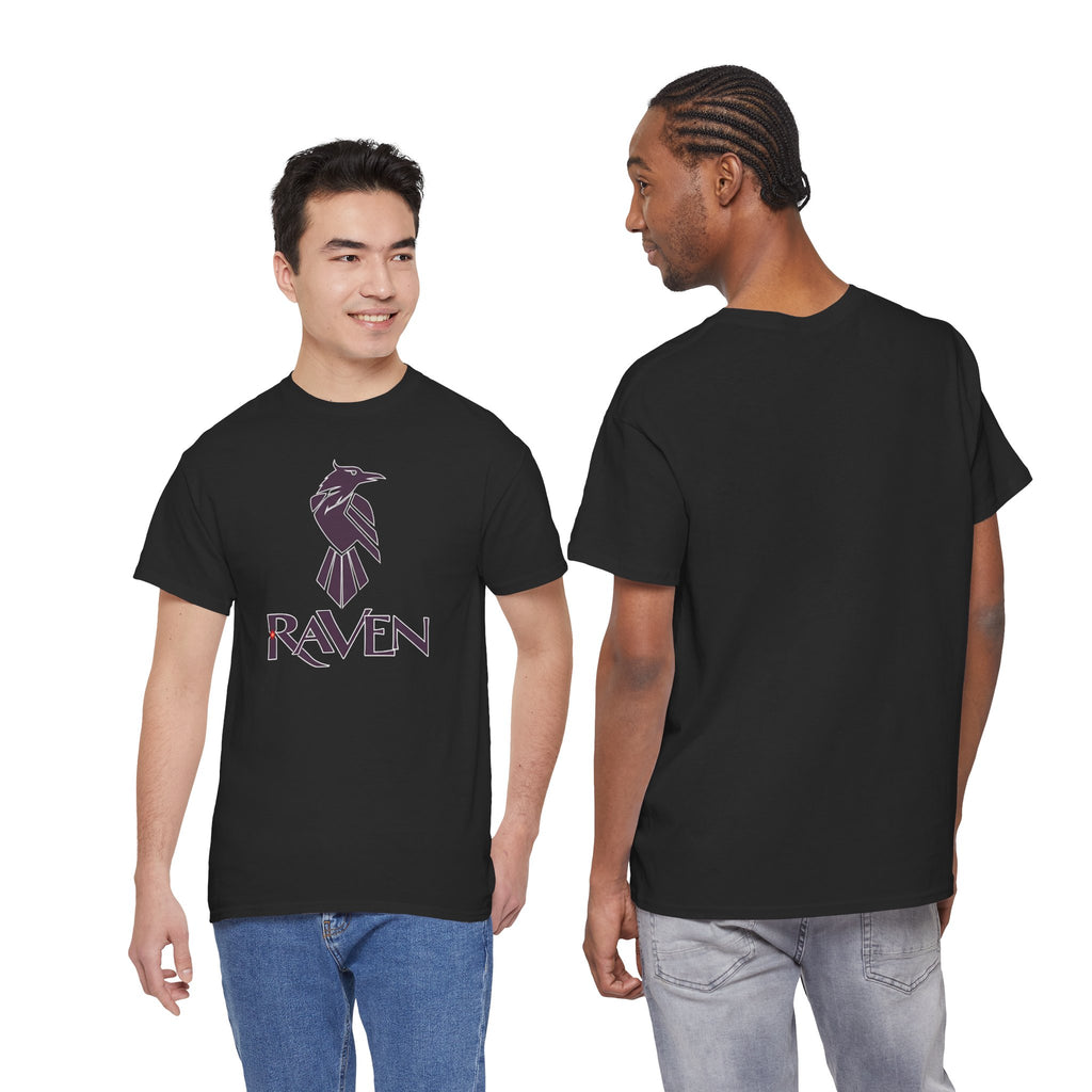 Teen Titans Raven Graphic Tee — Purple Geometric Raven Shirt