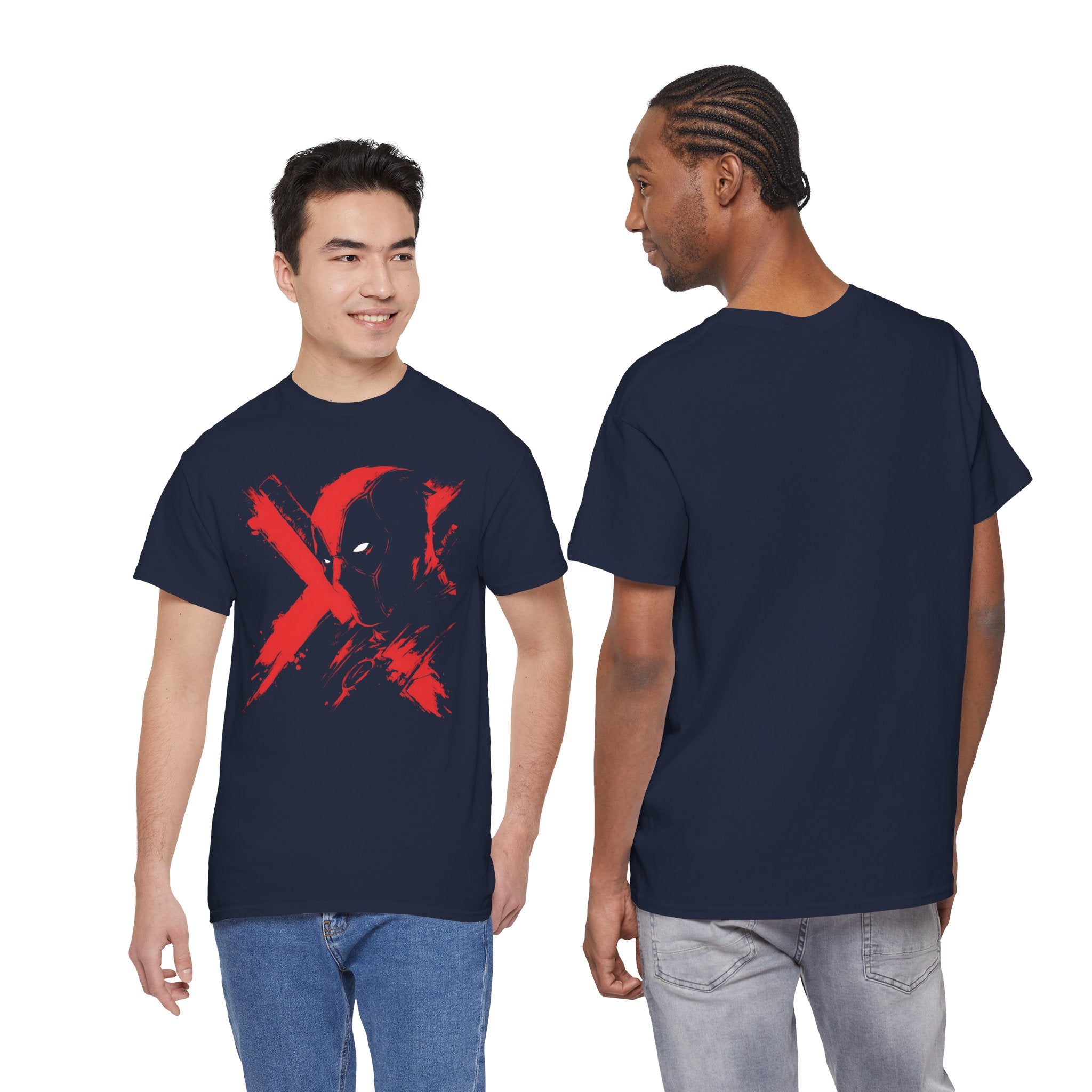 Deadpool Marvel Rivals Graphic Tee — Red X Masked Wade Wilson T-shirt