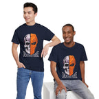 DC Deathstroke Skull Graphic T-Shirt — Slade Wilson Half-Mask Tee