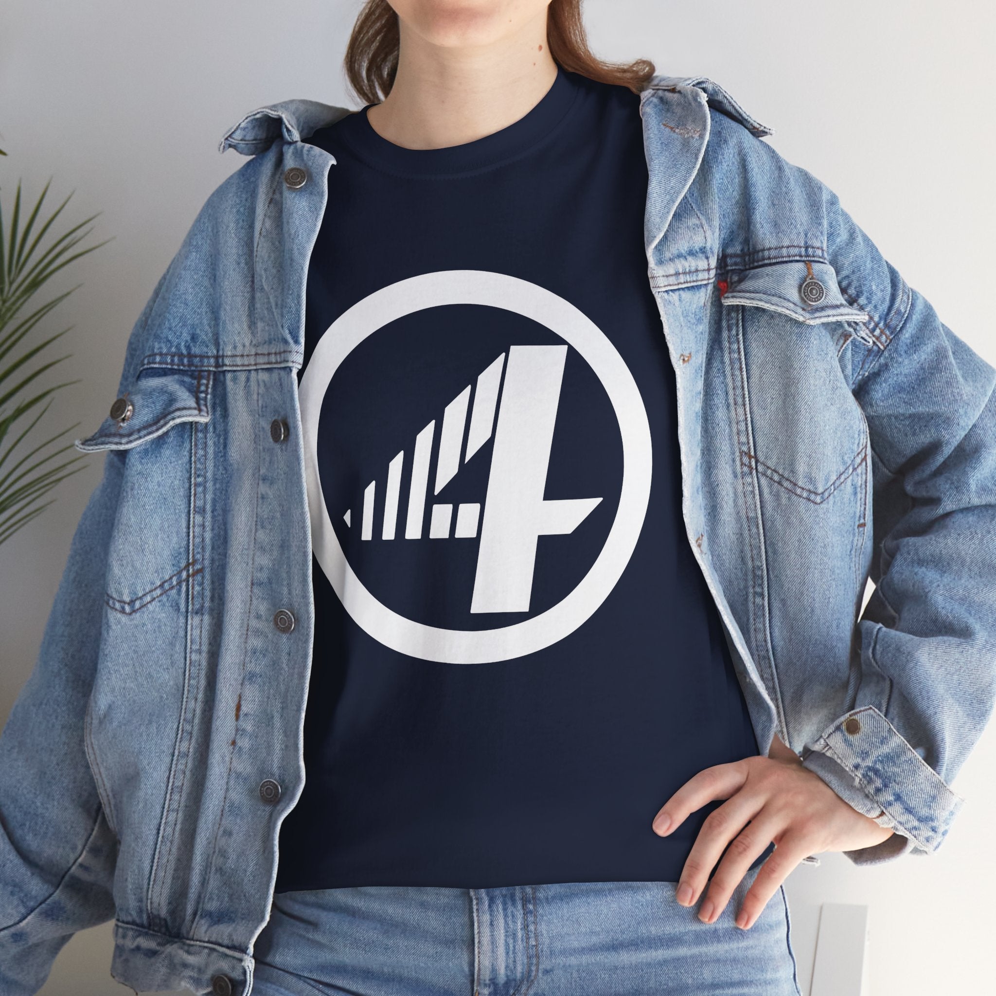 Fantastic Four Retro Logo T-Shirt — Minimalist Vintage Superhero Tee