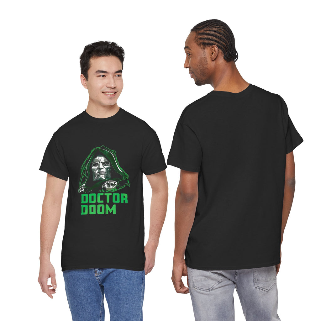 Doctor Doom Retro Green Villain Portrait T-Shirt — Avengers Graphic Tee