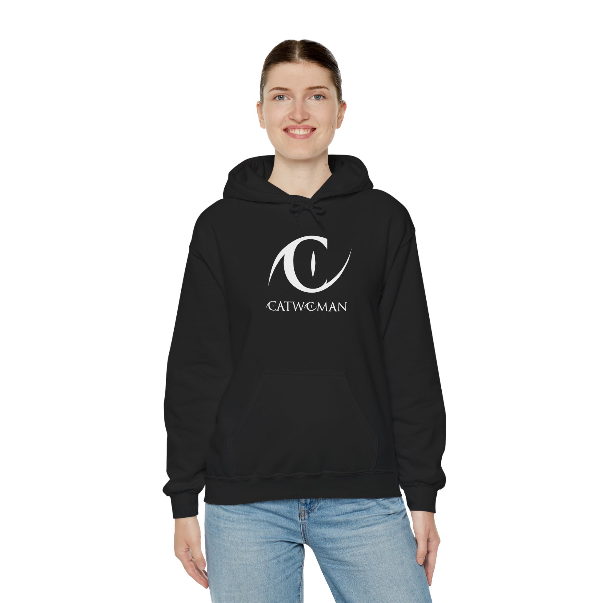 Catwoman Hoodie– Big Eye Graphic | DC Comics Stylish Pullover