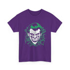 Joker Smile Graphic T-Shirt – Dark Villain Green Grin Unisex Tee
