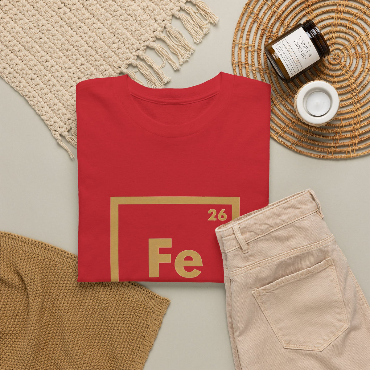 Fe Man The Periodic Avenger T-Shirt — Iron Man Nerds T-Shirt