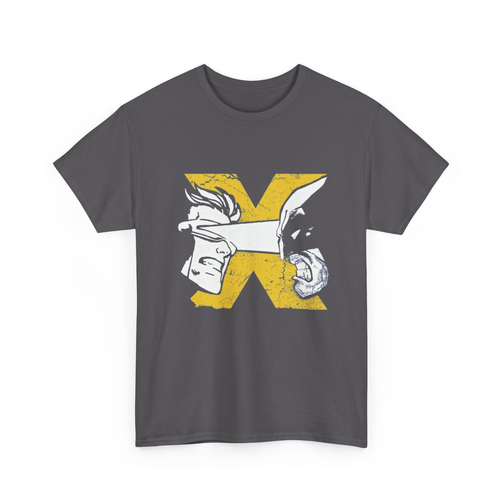 Wolverine vs Cyclops Vintage Graphic Tee — X‑Men Fan Shirt