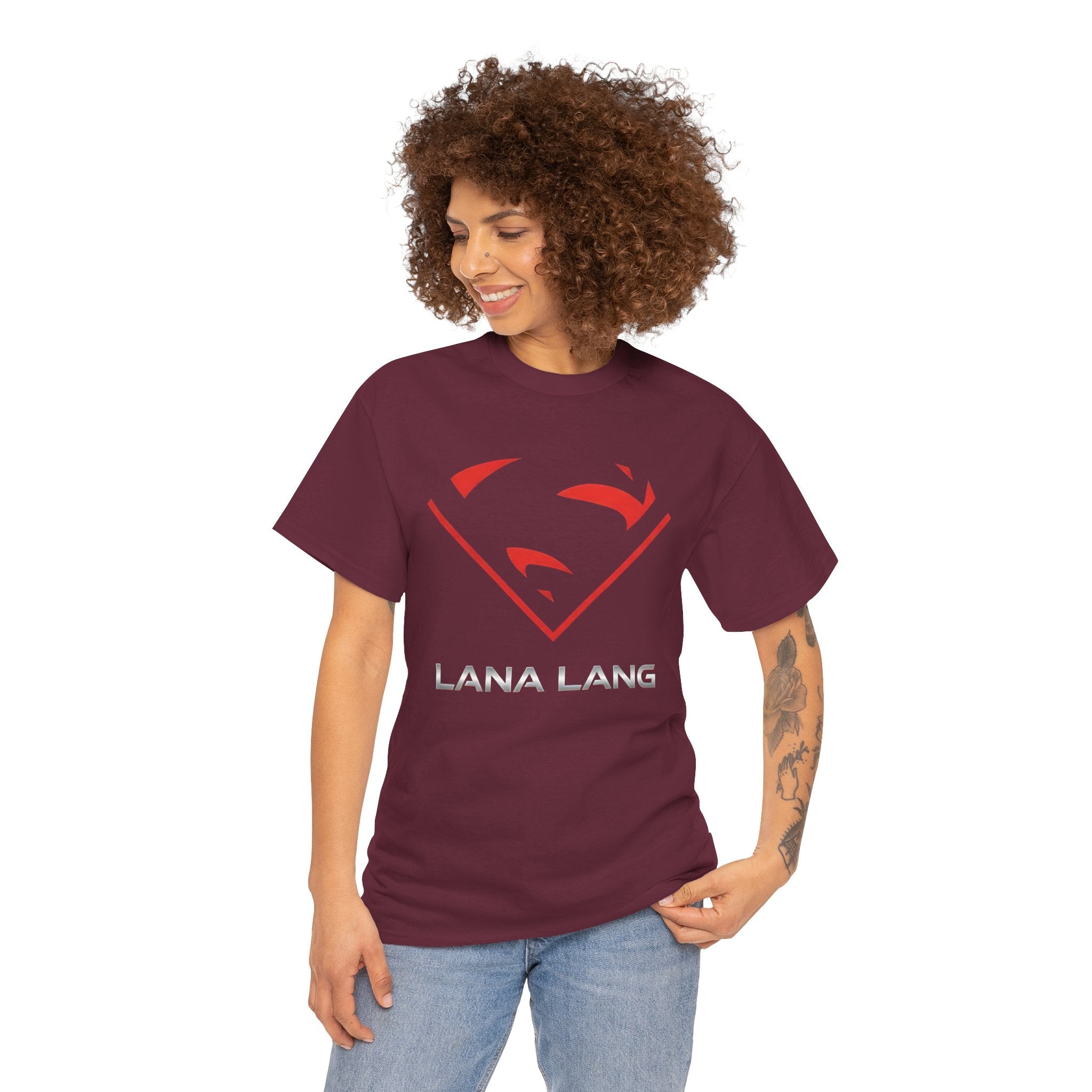 Superwoman Red Shield Graphic T-Shirt — Lana Lang Prime Earth Superwoman Logo Tee