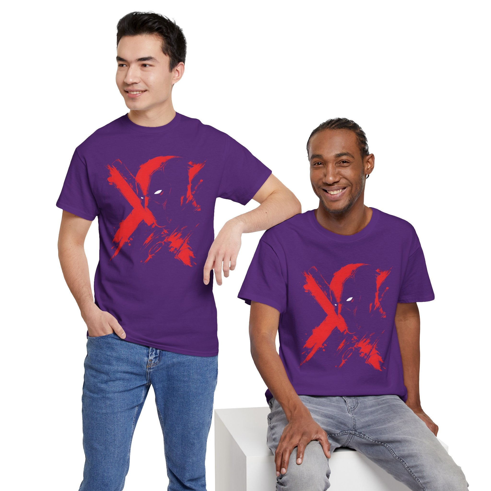 Deadpool Marvel Rivals Graphic Tee — Red X Masked Wade Wilson T-shirt