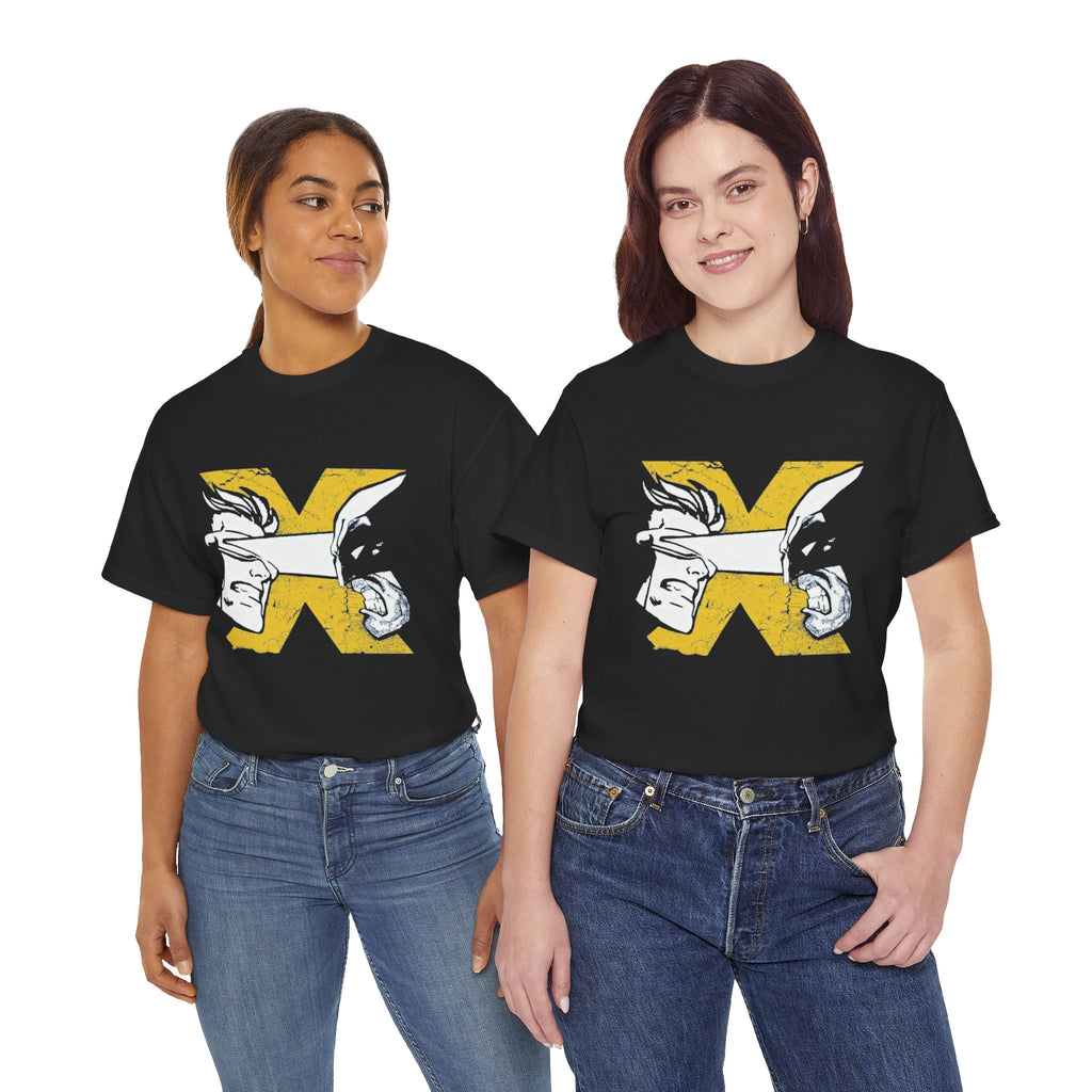 Wolverine vs Cyclops Vintage Graphic Tee — X‑Men Fan Shirt