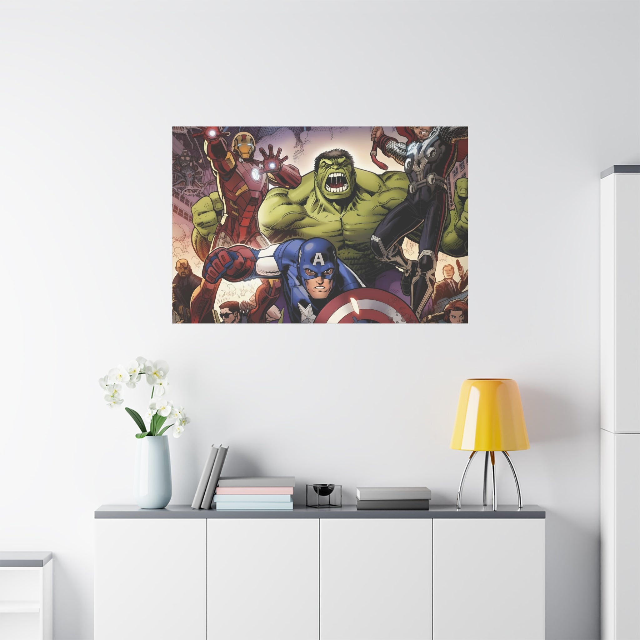 Superhero Canvas Art - Avengers Wall Decor