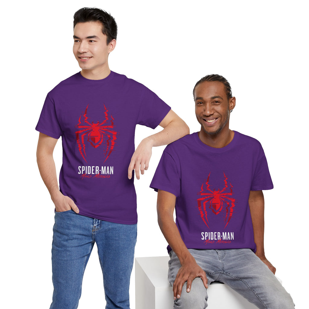 Marvel Spider-Man Miles Morales Glitch T-Shirt – Gamer Style Streetwear Tee