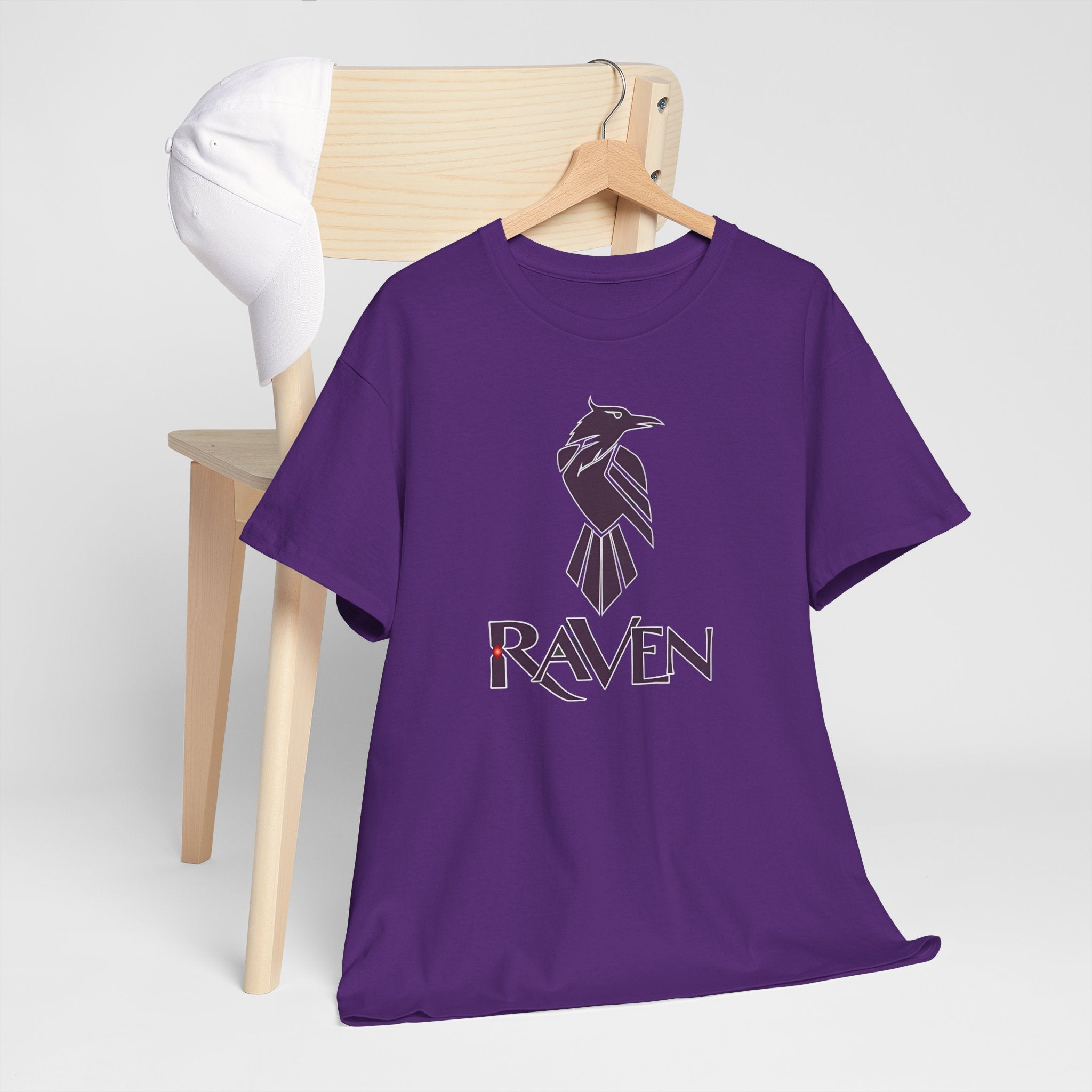 Teen Titans Raven Graphic Tee — Purple Geometric Raven Shirt