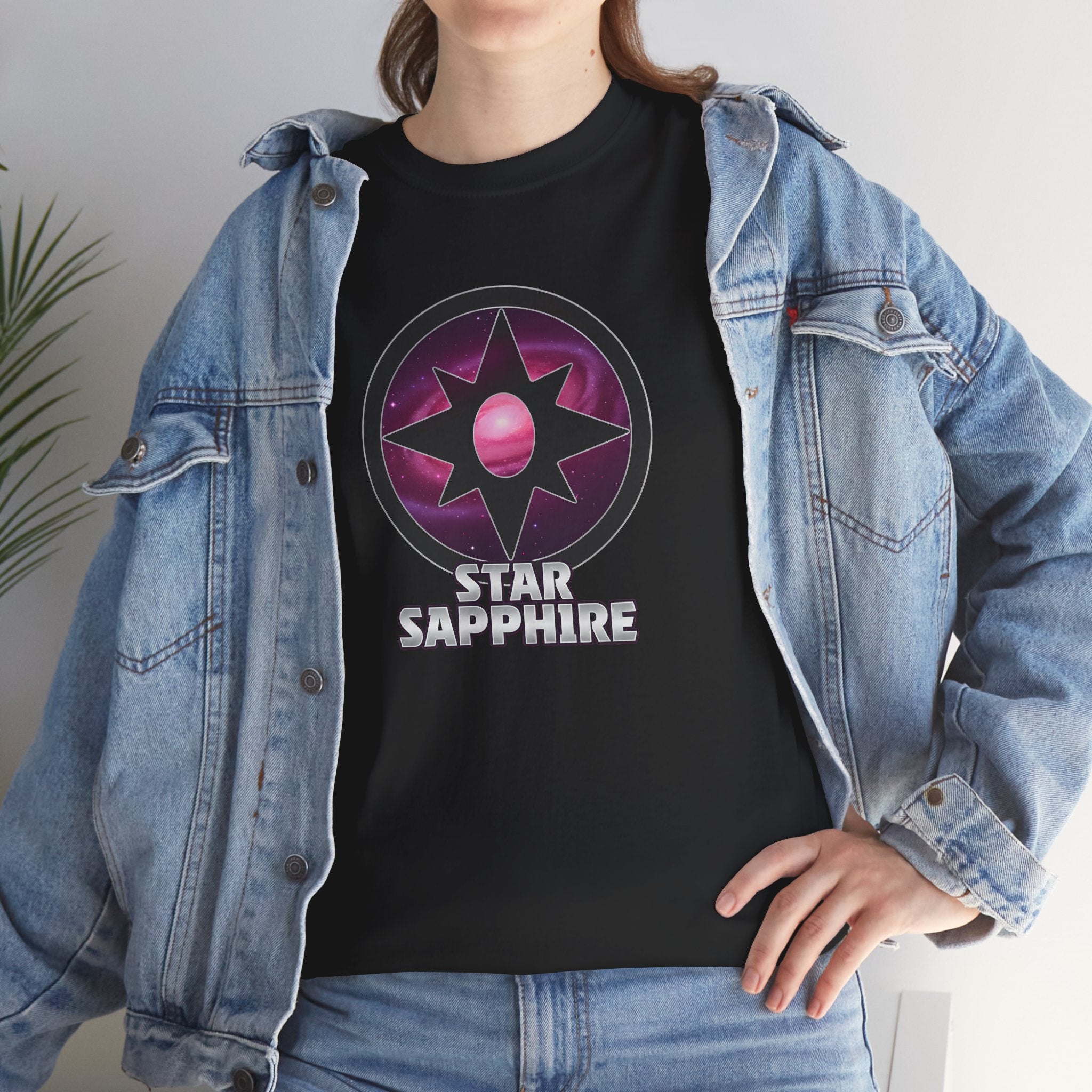 Teen Titans Star Graphic Tee — DC Star Sapphire Gem Logo T-Shirt