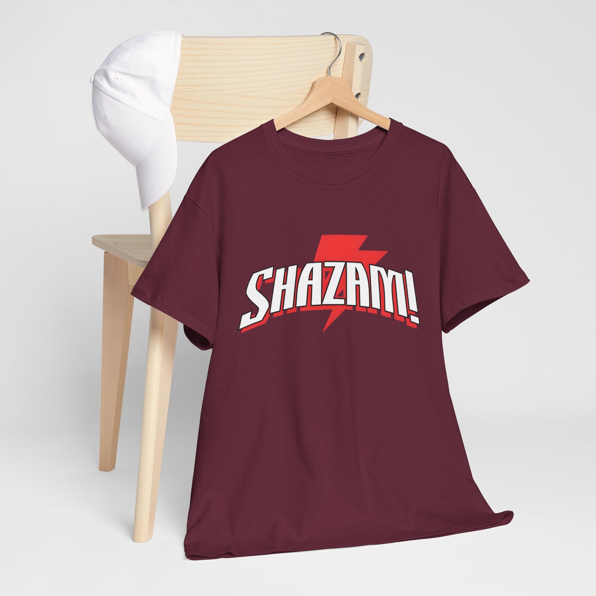 Shazam! Lightning Logo T-Shirt — Retro Comic Superhero Tee
