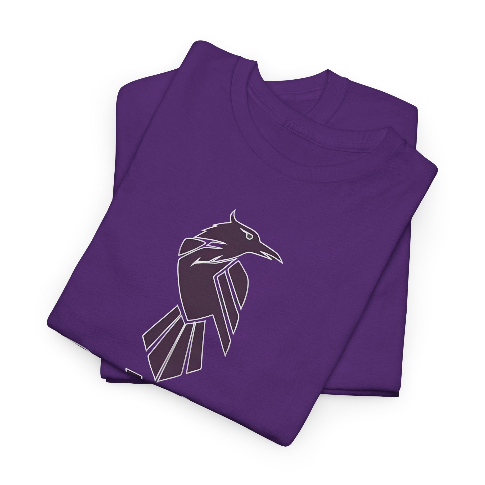 Teen Titans Raven Graphic Tee — Purple Geometric Raven Shirt