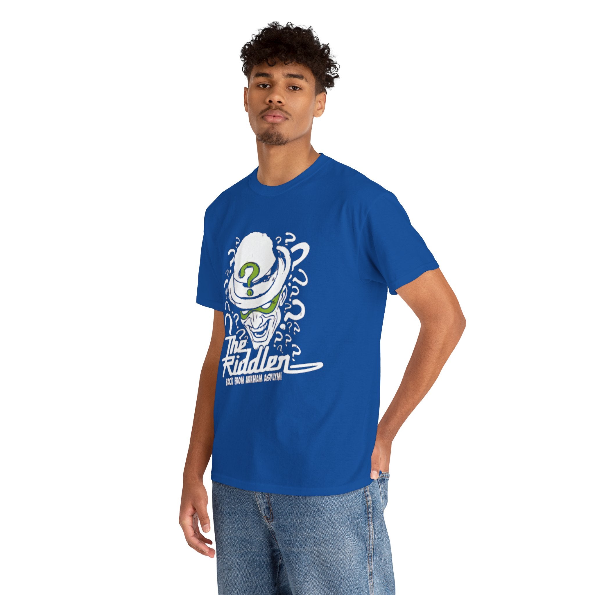 The Riddler T-Shirt – Vintage DC Batman Villain Graphic Tee | Gotham Puzzle Design