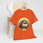Funny Chubby Bat Hero T‑Shirt — Cute Fat Batman Parody Tee