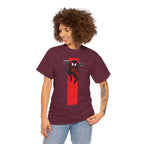 Marvel Miles Morales Spider-Man T-Shirt – Red Vertical Stripe Design | Premium Superhero Tee for Fans