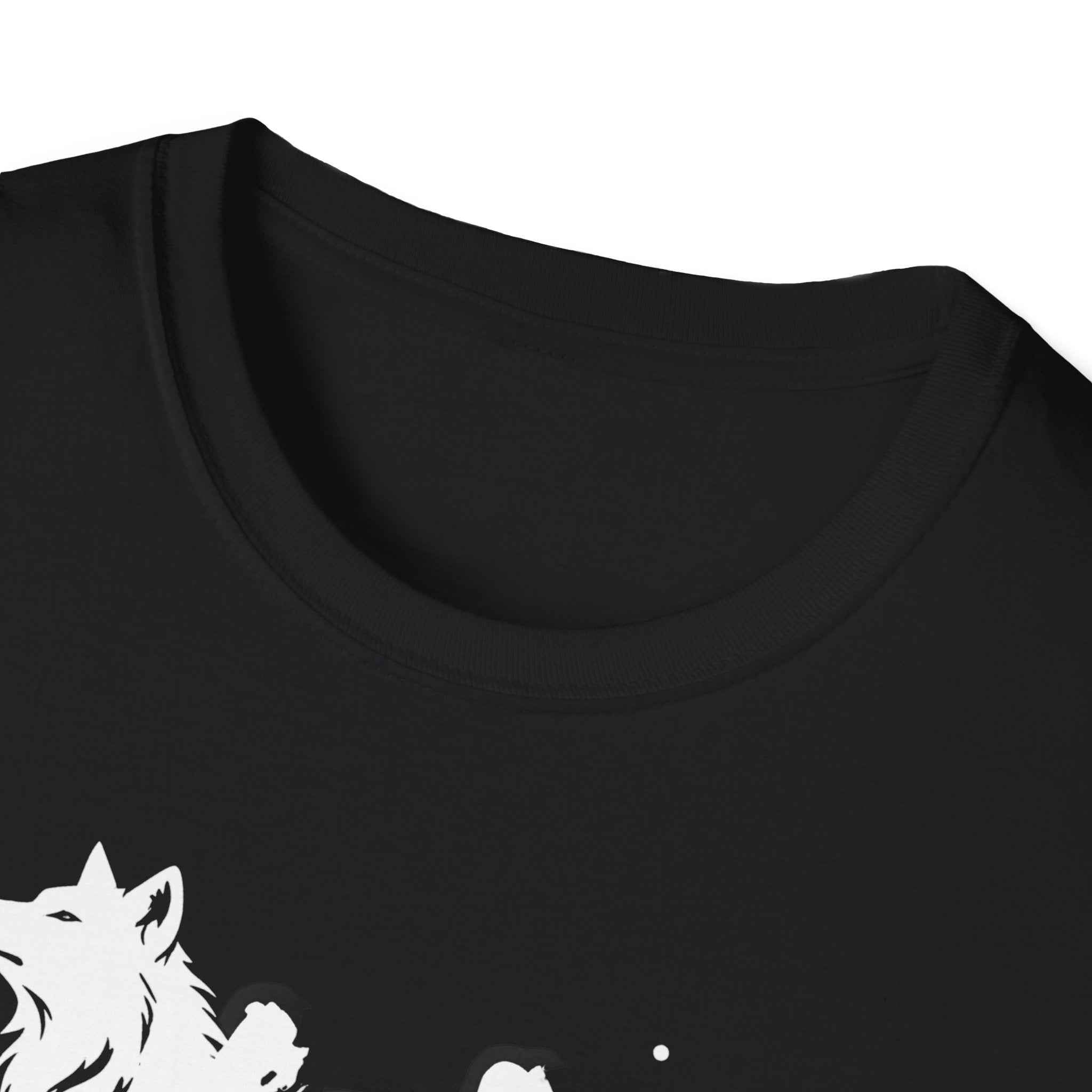 Wolf Graffiti Unisex Softstyle T-Shirt - Urban Fashion Tee, Graphic Shirt, Wolf Theme Apparel, Perfect for Friends & Nature Lovers