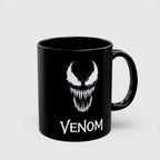 Eddie Brock Venom Symbiote Scream Black Coffee Mug - Drkheroz