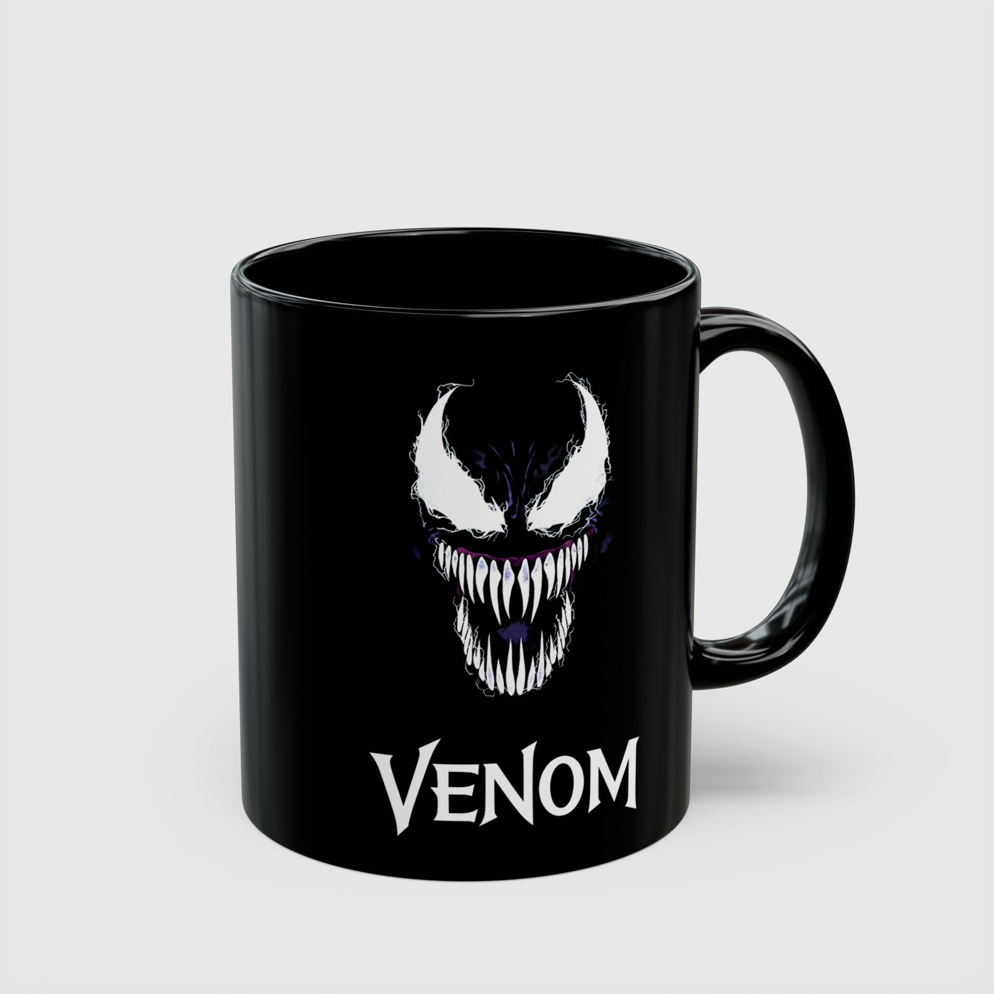 Eddie Brock Venom Symbiote Scream Black Coffee Mug - Drkheroz